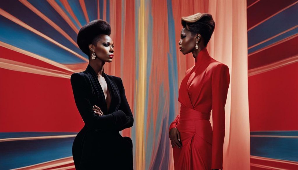 Iman Abdulmajid and David Bowie