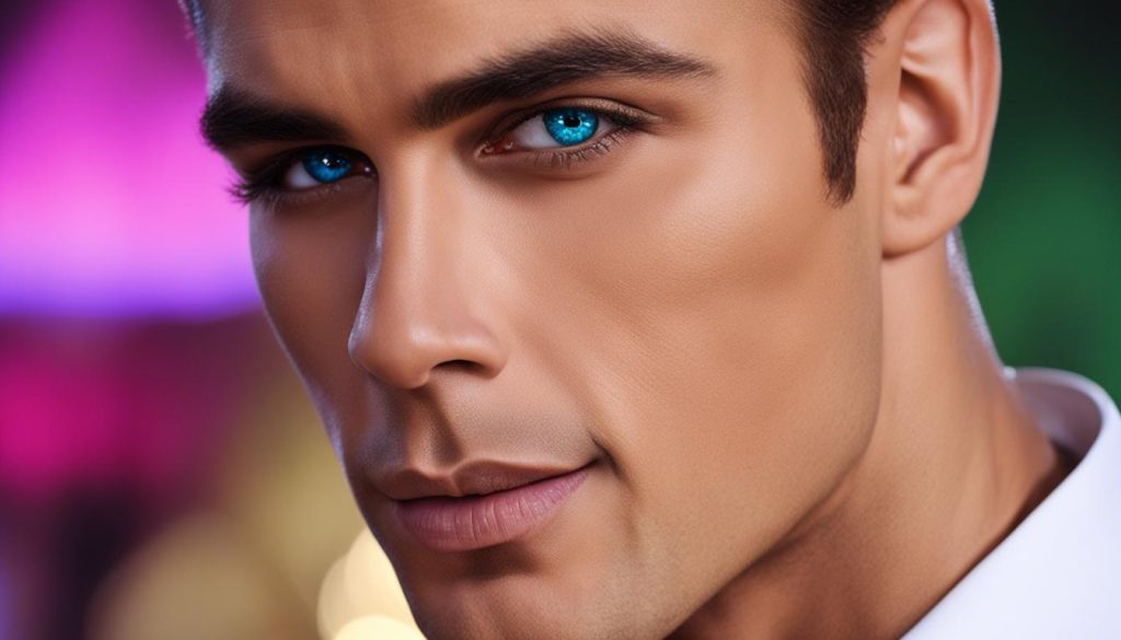 Male Celebrities and Colored Contacts